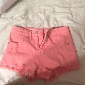 Hot pink shorts
